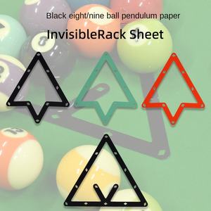 Autocollant de coup d'envoi en papier rouge pour neuf boules <span class=keywords><strong>Film</strong></span> magique de jeu noir huit pour boule de pendule de billard de piscine - Product Image 1