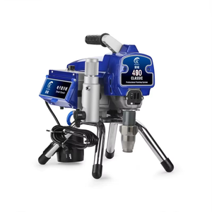 Pulverizador <span class=keywords><strong>de</strong></span> <span class=keywords><strong>Pintura</strong></span> Airless Portátil GR 2.2L/1600W 490 <span class=keywords><strong>de</strong></span> Acero Inoxidable, Máquina para <span class=keywords><strong>Pintar</strong></span> Paredes <span class=keywords><strong>con</strong></span> <span class=keywords><strong>Pistola</strong></span> Pulverizadora 490 - Product Image 2