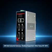 Gateway Industrial IoT para Riel DIN, 5G NR RedCap, RS485, RS232, MQTT, Modbus TCP, Computación en Borde, Amplio Rango de Voltaje 12-48V