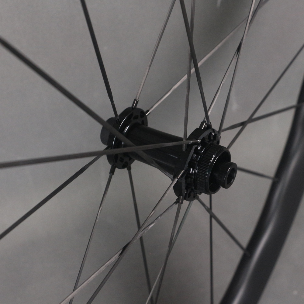 ロードカーボンスポークホイールセット ウェーブ 50X28mm カーボン