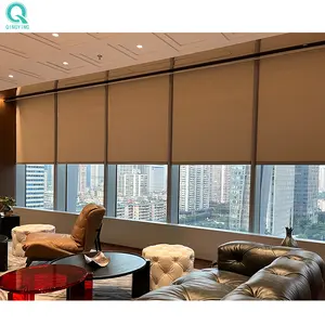 QINGYING custom make remote control window black out roller blinds