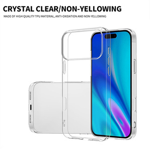 Cover Trasparente Cristallina per <span class=keywords><strong>iPhone</strong></span> 17 16 15 14 13 <span class=keywords><strong>12</strong></span> 11 <span class=keywords><strong>Pro</strong></span> Max, Custodia Trasparente in TPU per <span class=keywords><strong>iPhone</strong></span> 17 Air - Product Image 6