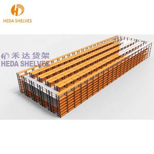 המכירה הטובה ביותר של רצפת מזנין מערכת אחסון מדף מחסן מתלה קומה שנייה mzzanine פלדה כבדה רצפת ביניים - Product Image 4