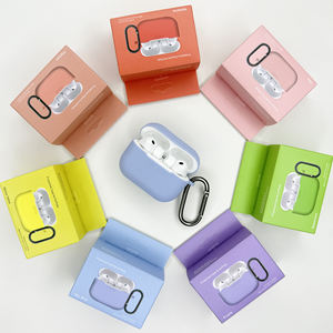 Housse de protection pour écouteurs en silicone de couleur unie pour Airpods Pro <span class=keywords><strong>3</strong></span>ème génération avec boîte d'emballage Étui pour écouteurs en silicone - Product Image 5