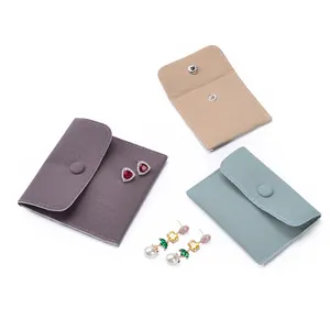 New Fashion Custom snap jewellery leather ring jewelry pouches envelope