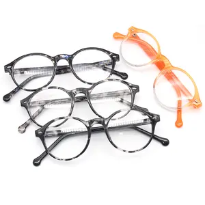 Occhiali di forma rotonda occhiali da vista in plastica pronti Stock