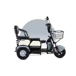 Triciclo elétrico para motocicleta, motor chinês, peças reclinadas, táxi 2024, 500-12, pneus, 350cc, 25km, scooter, crianças, passeio em 3 triciclos