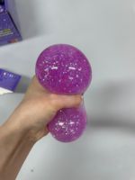 Jouet anti-stress réaliste en forme de dumplings colorés, en pectine non toxique, jouet souple à rebond lent, jouets alimentaires anti-stress