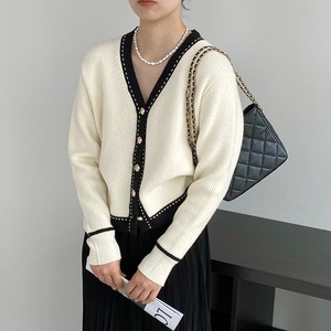 2024 Spring Women <strong>Long</strong> Sleeve Sweater <strong>Cardigan</strong> <strong>Line</strong> Solid Single Breasted Sweater <strong>Cardigan</strong> - Product Image 4