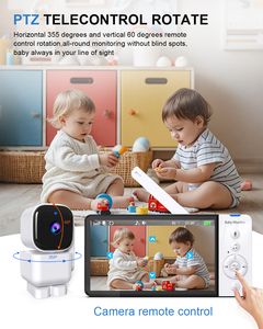 กล้องวงจรปิดสำหรับเด็ก ABM720S ขนาด 5 นิ้ว ความละเอียด 1080P FHD พร้อม WiFi ควบคุมผ่านแอพมือถือ มองเห็นในเวลากลางคืน กล้องขนาดเล็กแบบหุ่นยนต์ - Product Image 6