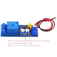 5V12V24VInfinite Loop Single Delay Double Module de circuit de retard réglable Module de relais multifonctionnel