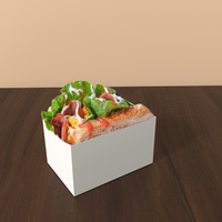 Papier d'emballage pour sandwichs en gros, papier épais pour emballer les œufs et les toasts, boîte d'emballage pour le petit-déjeuner