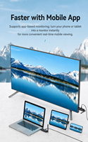 Ensemble émetteur-récepteur HDMI sans fil 100 m, 1 à 4, 1080P 60Hz avec contrôle par application, extension pour réunions et éducation
