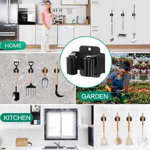 Support de balai en acier inoxydable support de vadrouille pour cuisine blanchisserie jardin organisateur d'outils support mural pour balai - Product Image 6