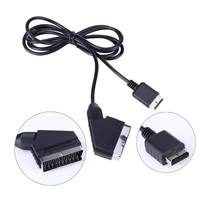 Câble Scart AV RGB de remplacement de 1,8 m pour la connexion PS1 PS2 PS3, cordon de jeu pour console PAL/NTSC
