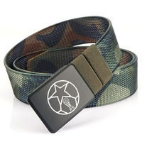 Ceinture en polyester et nylon personnalisée en gros, ceinture de golf 2 en 1 à double couleur, ceinture en nylon pour homme avec boucle métallique réversible