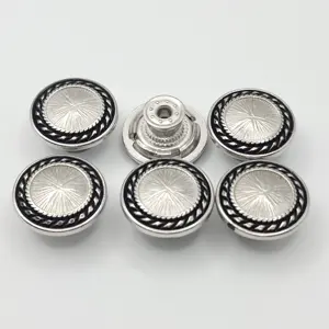 Oeko-Tex 100 Custom Designer Metalen Ronde Grave Logo Klinknagels Studs Knopen