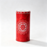 Boîte en étain ronde personnalisée avec logo, boîte en métal de qualité alimentaire, boîte en étain pour emballage cadeau avec motif imprimé personnalisé pour thé, bonbons, biscuits