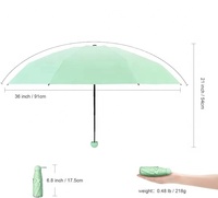 Mini parapluie de protection solaire UV pour femmes à 5 volets coffret cadeau de voyage de poche personnalisé petites parapluies Regenschirm