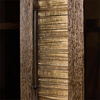 Vitrine en bois moderne personnalisable avec panneau en verre, grande capacité, rangement durable pour salon