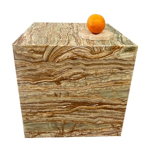 <strong>Bamboo</strong> Green Jade Onyx Side Cubic Coffee Table Onix Block <strong>Furniture</strong> Natural Stone Cube Onyx Marble Table Top - Product Image 5