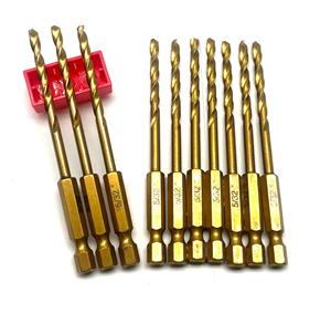 Apex Manufacturer high Quality 13Pcs HSS <b>Titanium</b> Coated <b>Drill</b> <b>Bit</b> Set 1/4 Hex Shank 1.5mm-6.5mm Hex Handle Twist <b>Drill</b> <b>Bit</b> - Product Image 4