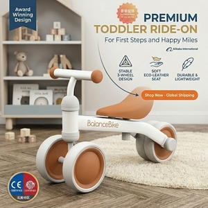Vélo d'équilibre pour enfants OEM personnalisé, en gros, léger, en alliage d'aluminium, trotteur pour bébé, vélo d'apprentissage sans pédales pour tout-petits - Product Image 1