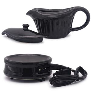 15 Oz Grande Saucière Chauffante Picther Blanc Fine Porcelaine <span class=keywords><strong>Saucier</strong></span> Avec Poignée Ergonomique - Product Image 5