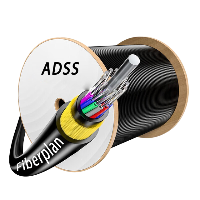 Fiberplan ADSS 2 4 6 8 12 Core Fiber Optic Cable Price Fiber Optic Cable 1 Core Cable Fiber Optic