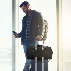 Sac de sport de voyage imperméable personnalisé avec logo d'usine BSCI, sac de sport pour hommes, sac de voyage de grande capacité, sac de week-end - Product Image 5