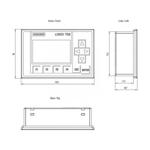 Hàng tồn kho PLC Logo TDE hiển thị văn bản thiết bị 6-Line <span class=keywords><strong>2</strong></span> cổng Ethernet RS485 6ed1055-4mh08-0ba1 cho logo 8 PLC lập trình Pac - Product Image 3