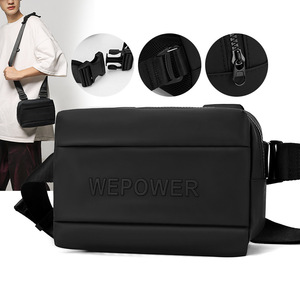 Bolso de Pecho para Hombre Wepower, Negro, de Nailon, Multifuncional, para Uso Diario, Bandolera, Otoño 2024 - Product Image 2