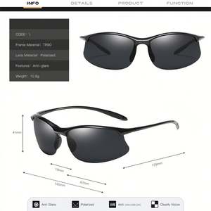 Gafas de Sol Deportivas Polarizadas Ultraligeras Unisex Vintage 2025 con Logotipo Personalizado, Protección UV400, Montura Media TR90, para Pesca, para Hombre - Product Image 6