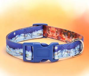 Collar de Cuerda de Remolque para Mascotas, Suministros de Internet para Gato y Perro, Cuerda de Lujo para Perro y Gato con Estampado de Papá Noel - Product Image 5