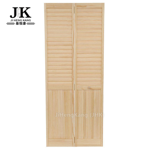 JHK אלון רפפות דלתות רפפות Bi לקפל ארון דלתות חצי רפפות Bifold ארון דלתות - Product Image 1