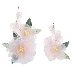 Nouvelle pince à cheveux en forme de pivoine rose dégradée, style chinois traditionnel, design original, faite à la main, estampillée à chaud, avec tige souple, pour coiffure Hanfu - Product Image 5