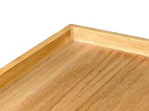 Plateau et assiettes de service en bois rustique, fabriqués à la main à partir de bois d'acacia et de bois de manguier naturels, respectueux de l'environnement - Product Image 4