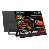 Monitor Portátil Profesional de 15.6 Pulgadas, SRGB 100, Ultrafino, Extensor de Pantalla para Laptop, IPS Full HD, Tipo-C, Batería de 4000mAh, para Oficina