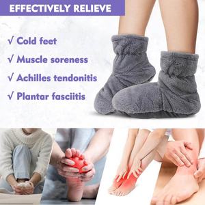 Zapatillas calefactoras para <span class=keywords><strong>microondas</strong></span>, calentador de <span class=keywords><strong>pies</strong></span>, botas calefactables, almohadillas calefactoras portátiles para <span class=keywords><strong>pies</strong></span>, <span class=keywords><strong>microondas</strong></span> - Product Image 5