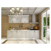 Nouveau style de panneau MDF personnalisé dernier Design moderne armoire de cuisine pour Villa projet de construction de maison