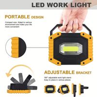 Tragbare Notfall-LED-Taschenlampe für den Außenbereich, USB-Aufladbar, IP65, ABS-Kunststoffgehäuse, Camping-Taschenlampe