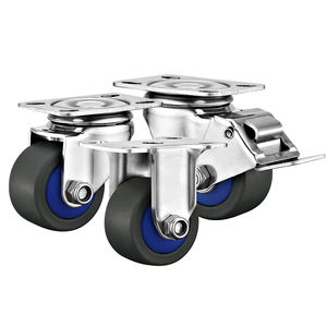 2 "<span class=keywords><strong>Light</strong></span> <span class=keywords><strong>Duty</strong></span> Low Gravity Kleine PA/TPR/Massivstahl-Lenk rollen Edelstahl-Industrie wagenräder Rolle - Product Image 4