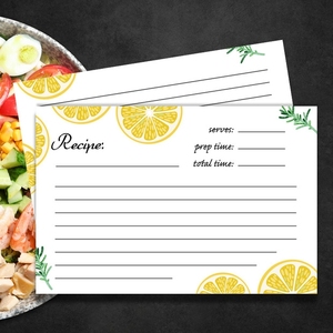 Wholesale Custom Wedding Birthday Party Menu Card Decoration Recipe Card