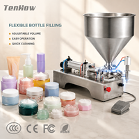 Machine de remplissage semi-automatique intelligente et durable pour crèmes cosmétiques, idéale pour les pots, les bacs et les contenants – Vente directe usine