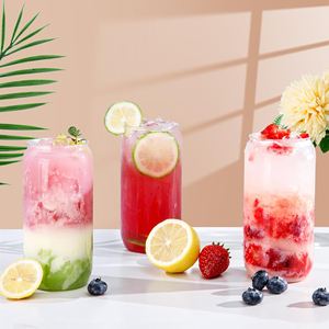 Miễn phí vận chuyển USA kho RTS 50 cái/trường hợp 16oz rõ ràng nhựa drinkware Tumbler với Acrylic Nắp UV dtf Vinyl rơm cho bia có thể - Product Image 3