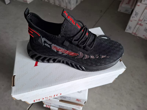 Scarpe da Corsa con Tomaia in Mesh, Suola in Gomma, Intersuola in EVA, Nere 2058 - Product Image 3