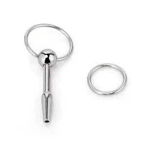 Penis Toys Urethral Sound with Round Ring Stainless Steel Pain Bdsm Penis Plug Sex Toys for Man juguetes sexuales