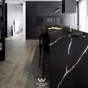 Beige <span class=keywords><strong>Calacatta</strong></span> quarzo artificiale banco <span class=keywords><strong>cucina</strong></span> top - Product Image 6
