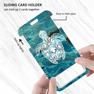 Impresión de fundas para tarjetas, cubierta deslizante escolar con relieve UV, tarjeta de identificación de empleado, tarjeta de identificación de oficina corporativa con diseño de dibujos animados/anime, lista para imprimir. - Product Image 2