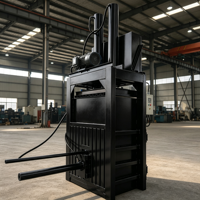 Presse à balles verticale non métallique pour déchets, personnalisée par l'usine source, sûre et de haute valeur, pour le compactage de ferraille de cuivre et de canettes d'aluminium